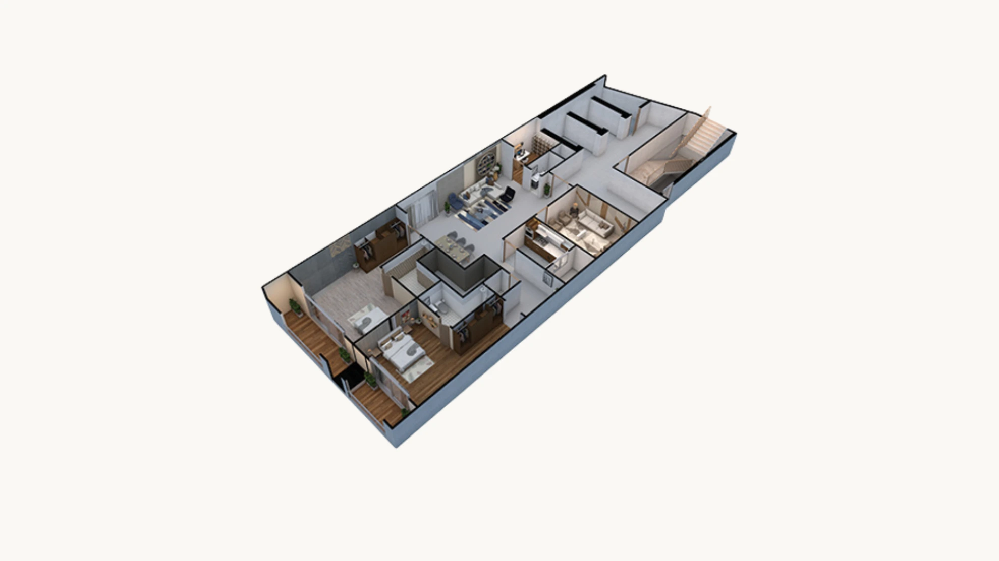 Penthouse Type A Floor Plan - Luxury Apartment Islamabad