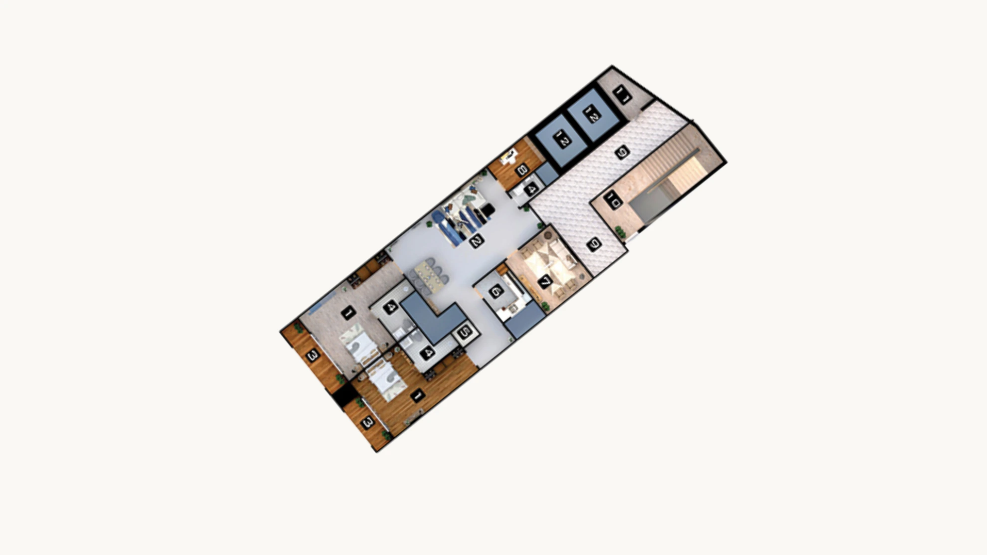 Premium Penthouse Layout - High Rise Living