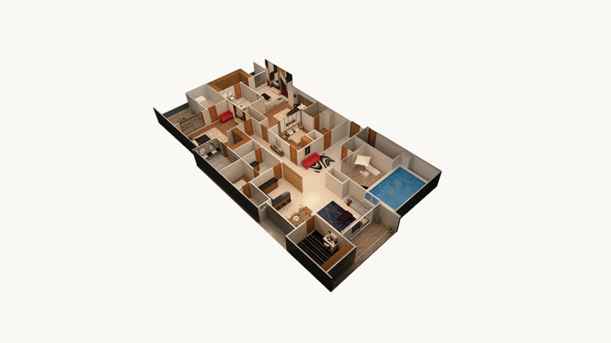 Penthouse Type B Floor Plan - Luxury Flat Islamabad