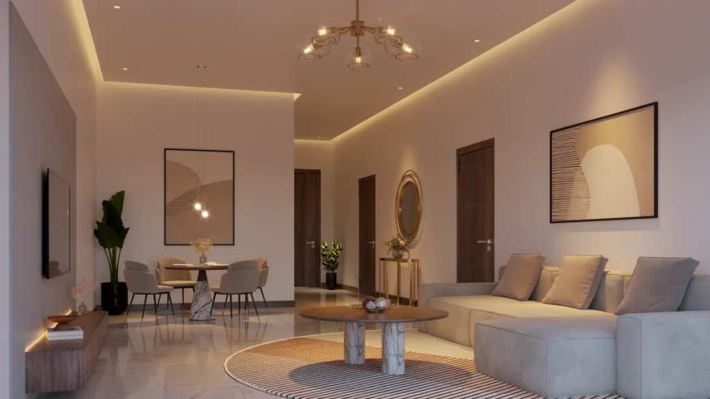 Modern 2 Bedroom Apartment Floor Plan - Islamabad